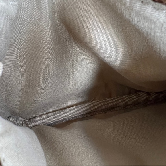 Wristlet Rosetti Blue White Stripes Tan Small Bag Zip Closure Preppy Classic - Picture 6 of 6